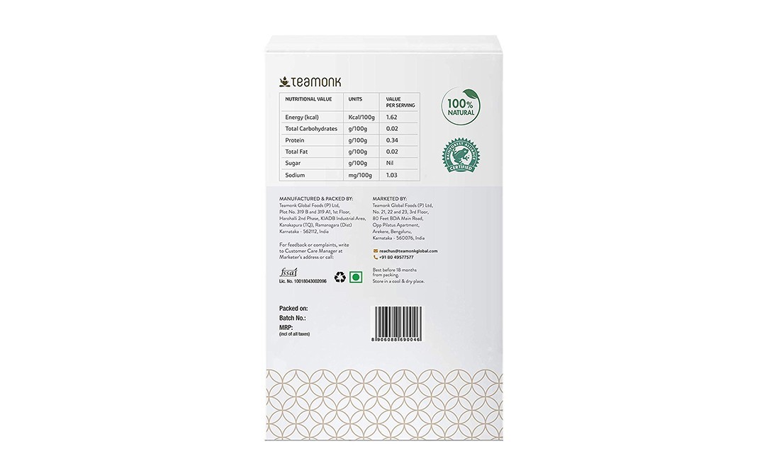 Teamonk Global Yakuso Tulsi Green Tea    Pack  100 grams